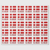 Danmark en Deense vlag Cadeaupapier (Vlak)