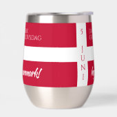 Danmark Grundlovsdag Deense nationale dag vlag (Links)