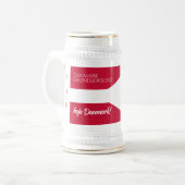 Danmark Grundlovsdag Deense nationale dag vlag Bierpul (Voorkant links)