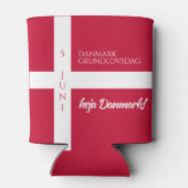 Danmark Grundlovsdag Deense nationale dag vlag Blikjeskoeler (Achterkant)