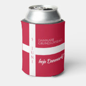 Danmark Grundlovsdag Deense nationale dag vlag Blikjeskoeler (Blikje Achterkant)