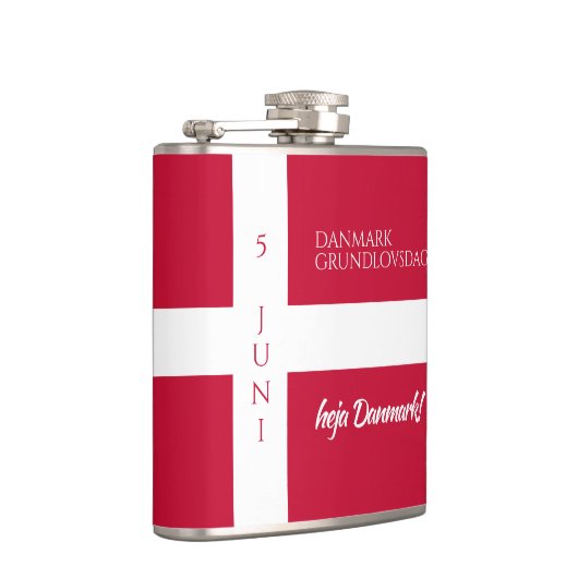 Danmark Grundlovsdag Deense nationale dag vlag Heupfles (Rechts)