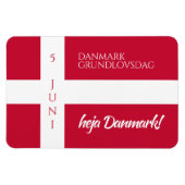 Danmark Grundlovsdag Deense nationale dag vlag Magneet (Horizontaal)
