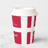 Danmark Grundlovsdag Deense nationale dag vlag Papieren Bekers (Rechts)