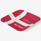 Danmark Grundlovsdag Deense nationale dag vlag Papieren Bordje (Gebogen)