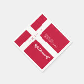 Danmark Grundlovsdag Deense nationale dag vlag Servet (Hoek)