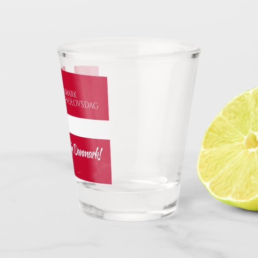 Danmark Grundlovsdag Deense nationale dag vlag Shot Glas (Rechts)