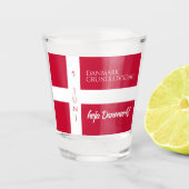 Danmark Grundlovsdag Deense nationale dag vlag Shot Glas (Voorkant)