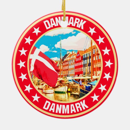 Danmark Keramisch Ornament (Achterkant)