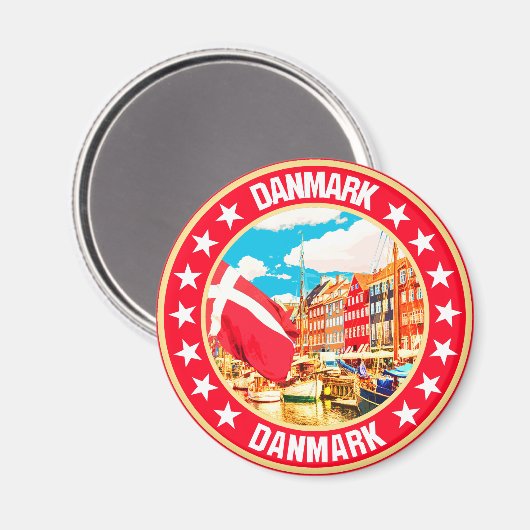 Danmark Magneet (Voorkant / Achterkant)