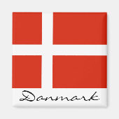 Danmark met Dannebrog Magneet (Voorkant)