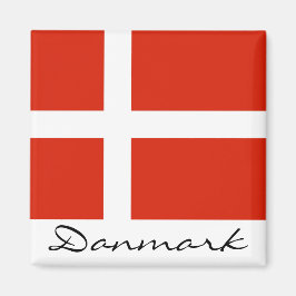 Danmark met Dannebrog Magneet