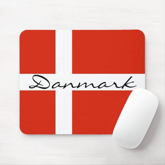 Danmark met Dannebrog Muismat (Met muis)