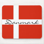 Danmark met Dannebrog Muismat (Voorkant)
