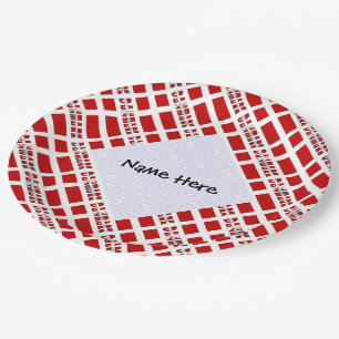 Danmark og Dannebrog Tiled with Jouw naam Papieren Bordje