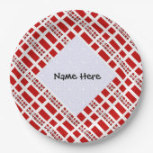 Danmark og Dannebrog Tiled with Jouw naam Papieren Bordje (Voorkant)