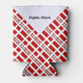 Danmark og Dannebrog Tiled with Your Name Blikjeskoeler (Voorkant)