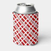Danmark og Dannebrog Tiled with Your Name Blikjeskoeler (Blikje Achterkant)