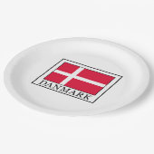 Danmark Papieren Bordje (Gekanteld)