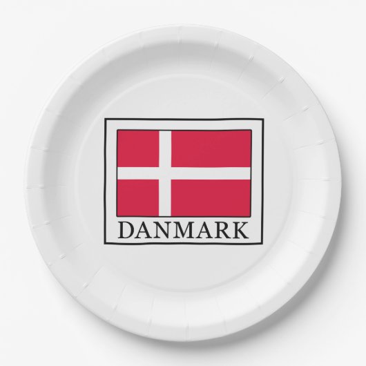Danmark Papieren Bordje (Voorkant)