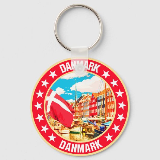 Danmark Sleutelhanger (Voorkant)