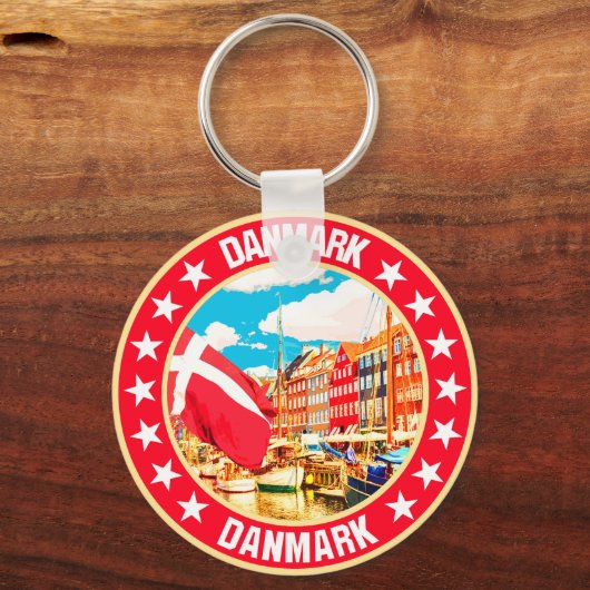 Danmark Sleutelhanger (Voorkant)