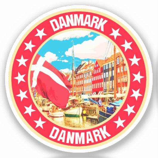 Danmark Sticker (Voorkant)