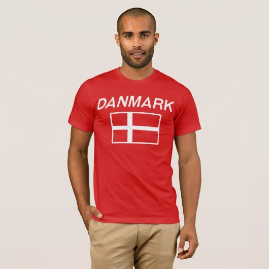 Danmark T-shirt (Voorkant volledig)
