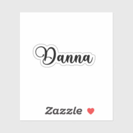 Danna Naam - Handgeschreven kalligrafie Sticker