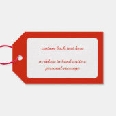 Dannebrog; de officiële vlag van Denemarken Cadeaulabel (Achterkant Horizontaal)