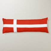 Dannebrog De officiële vlag van Denemarken Lichaamskussen (Achterkant)