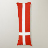 Dannebrog De officiële vlag van Denemarken Lichaamskussen (Voorkant Verticaal)