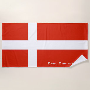 Dannebrog; De officiële vlag van Denemarken Strandlaken
