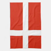 Dannebrog De officiële vlag van Denemarken Theedoek (Verticaal)