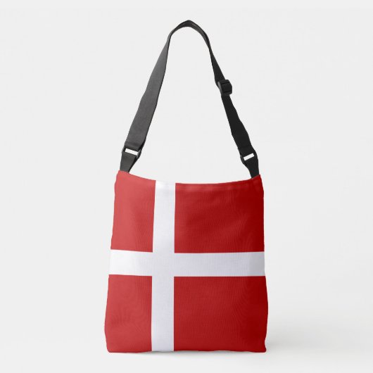 Dannebrog Deense Vlag Crossbody Tas (Voorkant)