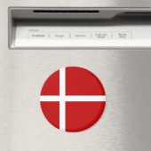 Dannebrog Deense Vlag Magneet (Insitu (Vaatwasser))