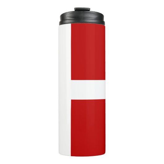 Dannebrog Deense Vlag Thermosbeker (Voorkant)