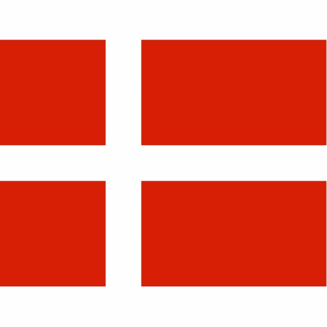 Dannebrog Fotobeeldje Ornament (Voorkant)