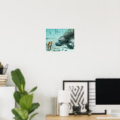 Danni de Meermin en haar zeekoe vriend Poster (Thuiskantoor)