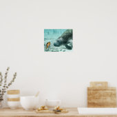 Danni de Meermin en haar zeekoe vriend Poster (Keuken)