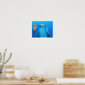 Danni de vriend van Zeemeermin en dolfijn Poster (Keuken)