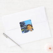 Danni de Zeemeermin Vierkante Sticker (Envelop)