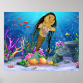 Danni het Mermaid-Poster Poster (Voorkant)