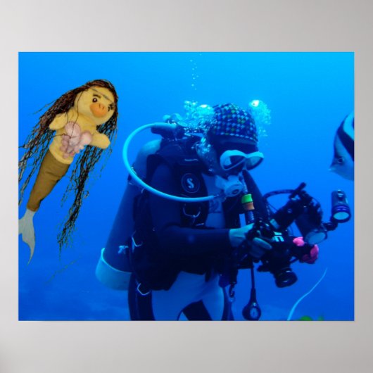 Danni het Mermaid-Poster Poster (Voorkant)