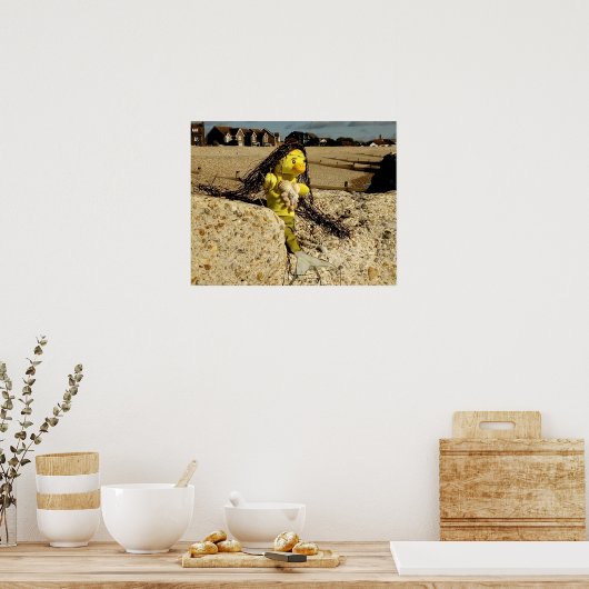Danni het Mermaid-Poster Poster (Keuken)
