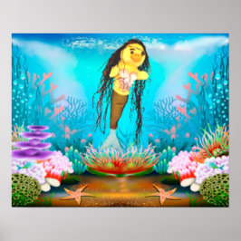 Danni het Mermaid-Poster Poster