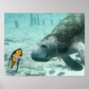 Danni the Mermaid en haar vriend Poster