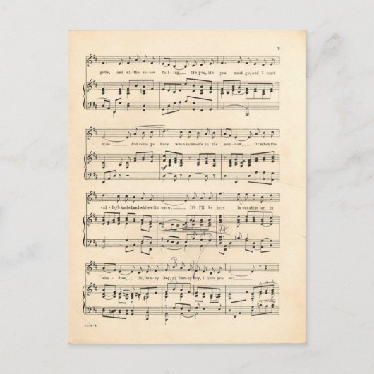 Danny Boy 2 Briefkaart (Voorkant)