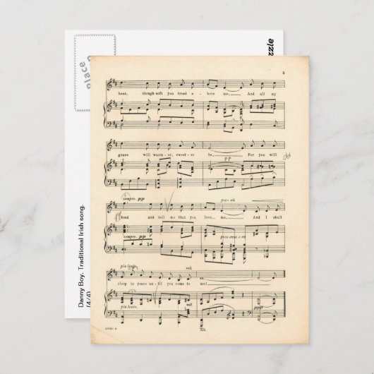 Danny Boy 4 Briefkaart (Voorkant / Achterkant)
