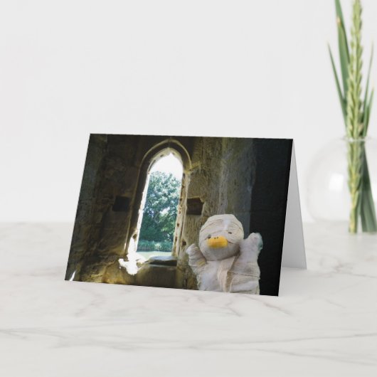 Danny Duck de Mummie blanco kaart (Voorkant)